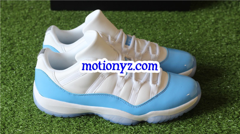 Authentic Air Jordan 11 Low Columbia Blue